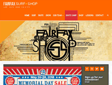 Tablet Screenshot of fairfaxsurfshop.com